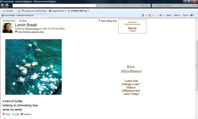 Alt Prt Sc of CH Blog Entry - C drive removed at top of screen